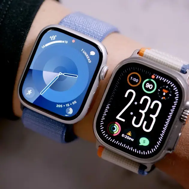 Close-up of sleek Apple Watch Ultra design