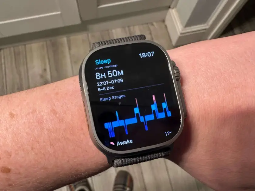 Apple Watch Ultra tracking intense workout