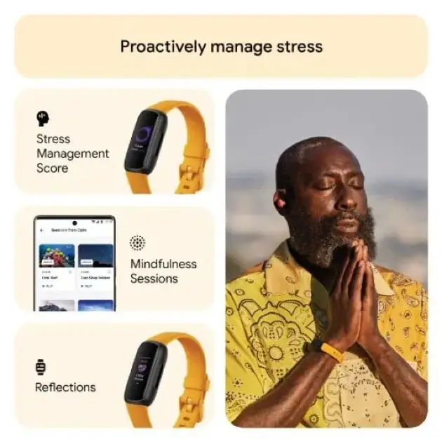 Fitbit Sense 2 showing stress management score