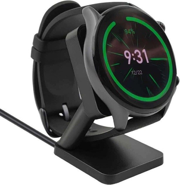 Amazfit on charging dock with battery indicator at 94%