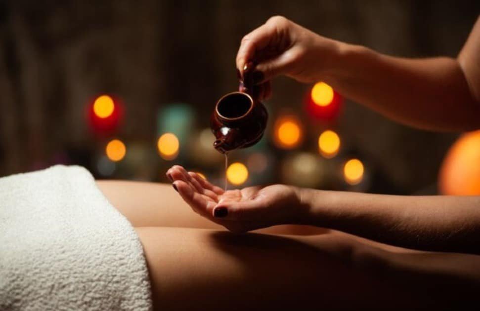 Herbal oils, massage therapy, and steam treatment in traditional Ayurvedic Panchakarma detox