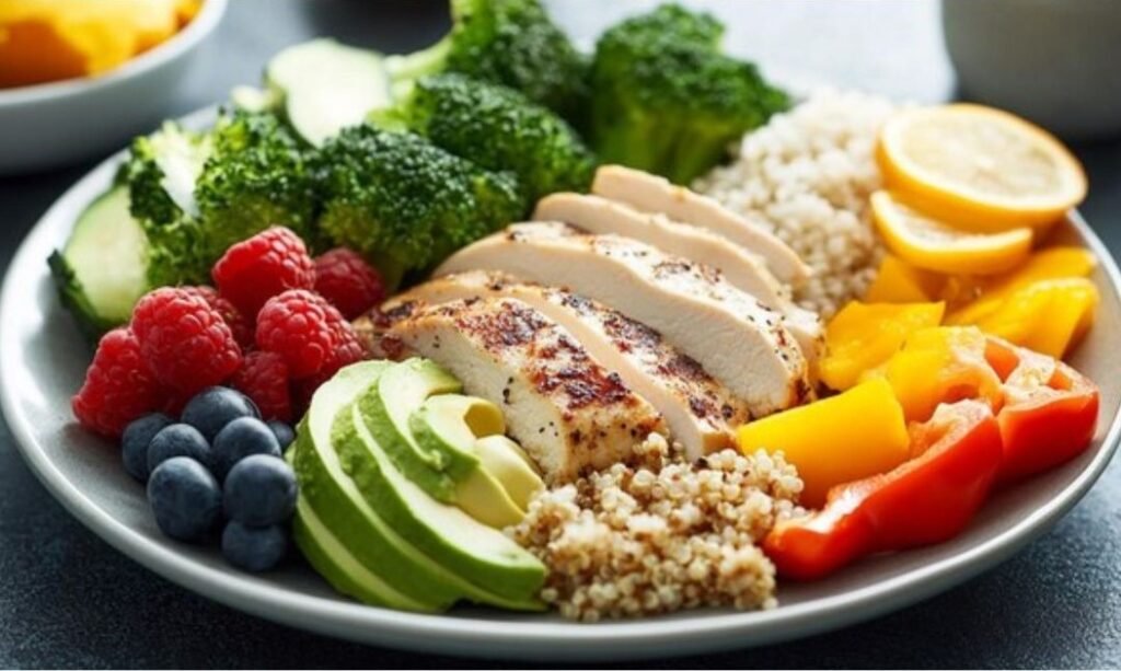 Vibrant image of healthy gut foods promoting digestive wellness and balance.