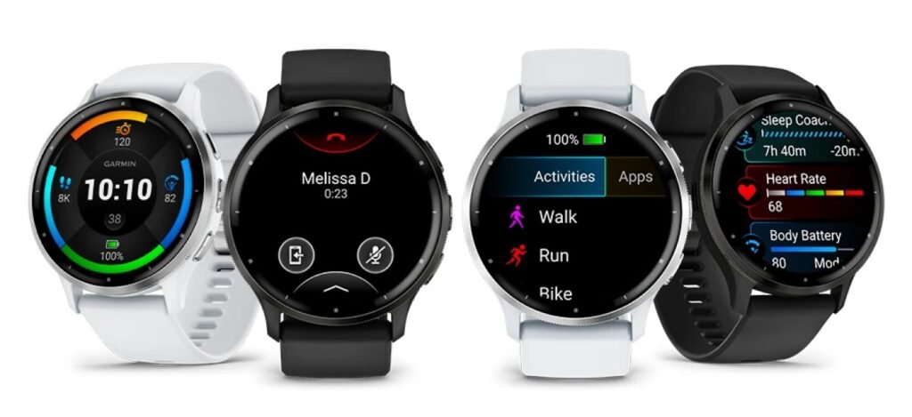 Close-up of the Garmin Venu 3 smartwatch displaying health metrics, symbolizing its key pros and cons.