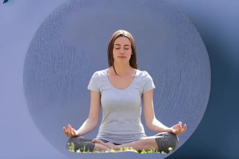 Person meditating in a serene natural setting, symbolizing inner peace and mental clarity through mindfulness practices.