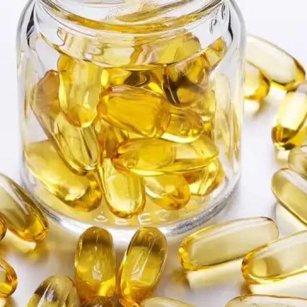 Clear omega-3 fish oil capsules symbolizing heart and brain health benefits