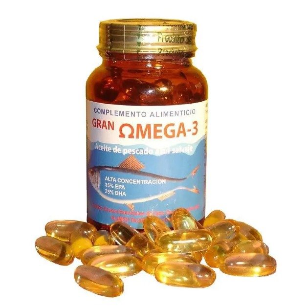 Golden Omega-3 capsules offering clean nutritional support