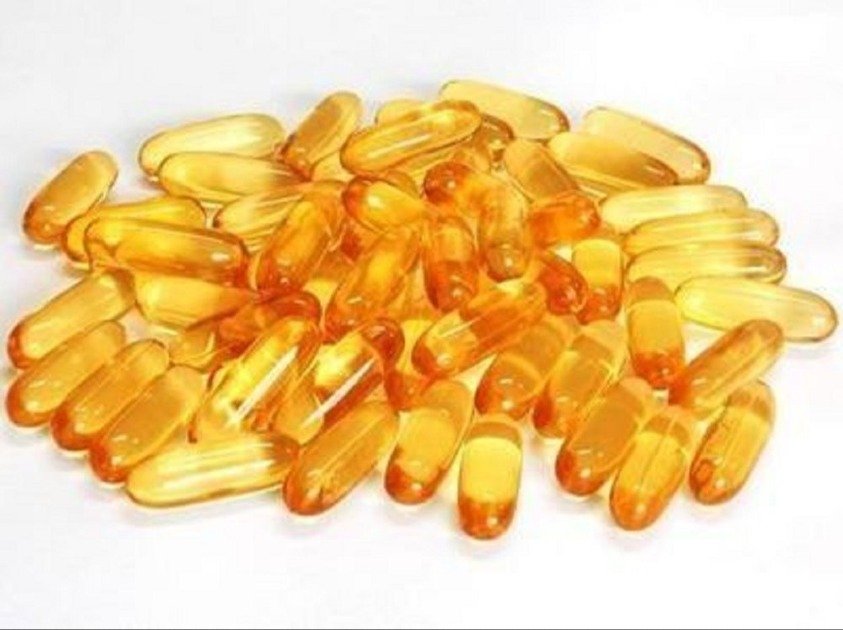 Omega-3 fish oil capsules as health supplement