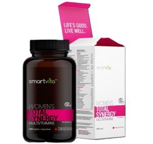 A vibrant bottle of smartvita multivitamins for health.