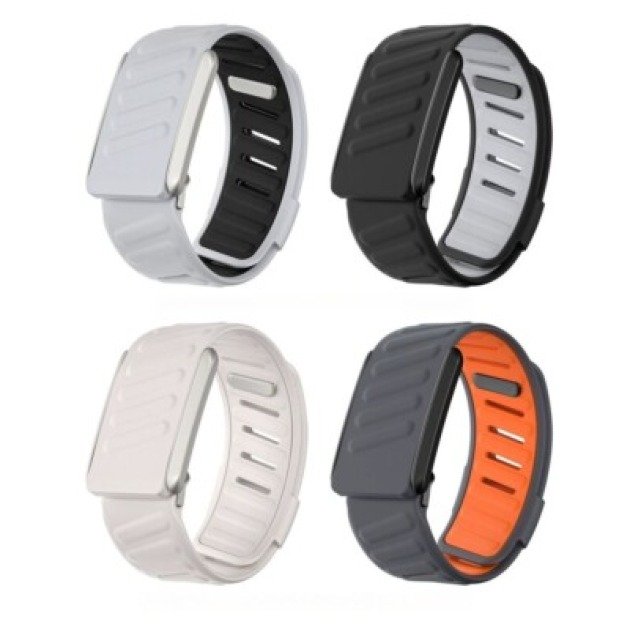 Stylish black Whoop 5.0 wearable in modern lifestyle setting