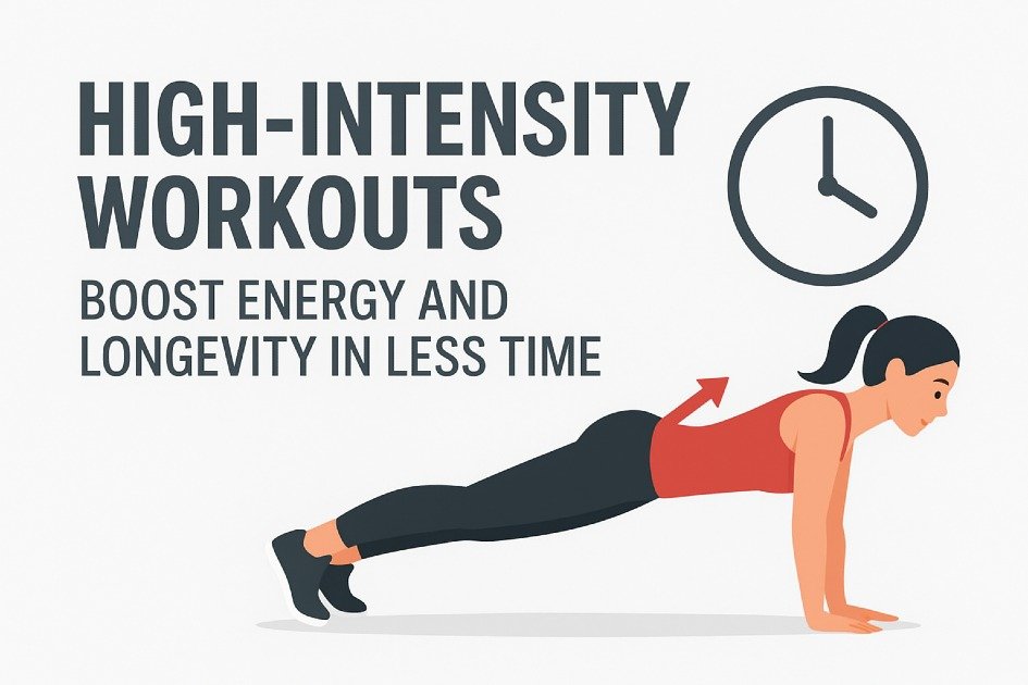 High-intensity workouts that boost energy and longevity in less time.