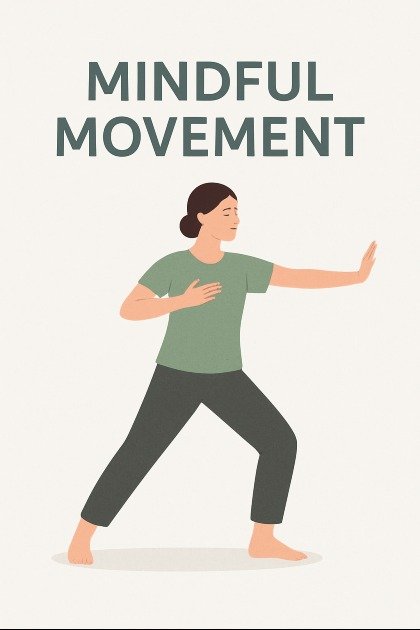 Person practicing mindful movement to boost mental clarity and reduce stress