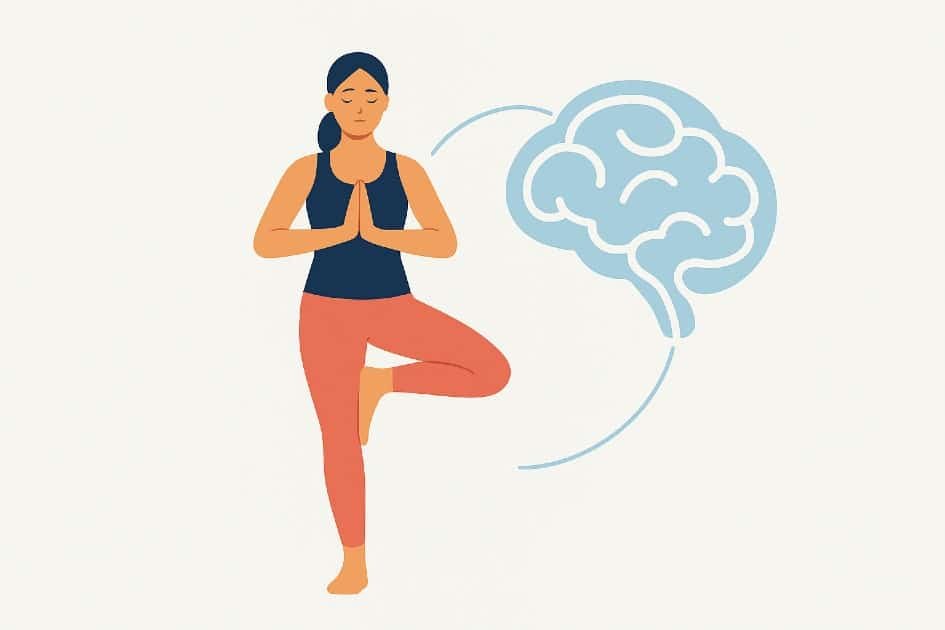 Balanced body and calm mind illustrating the link between physical health and mental wellness