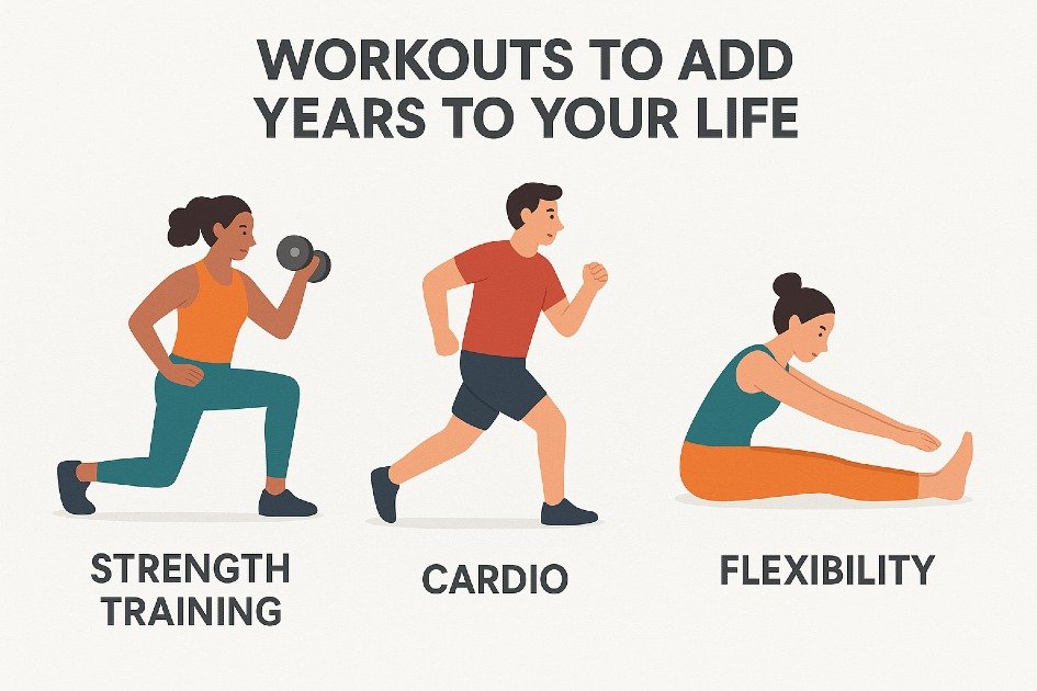 Effective workouts to boost longevity and improve health