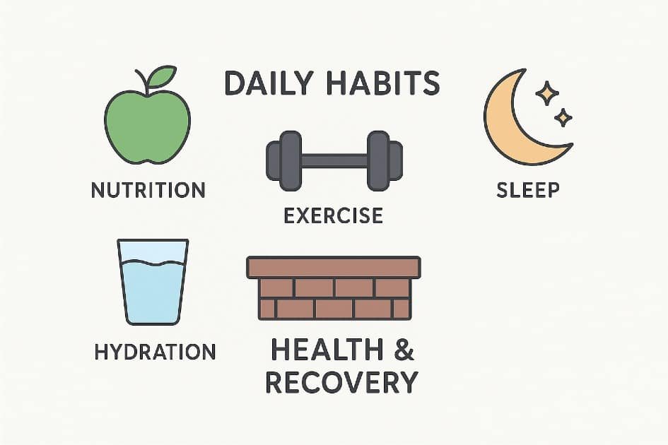 Daily habits building a strong foundation for health and recovery