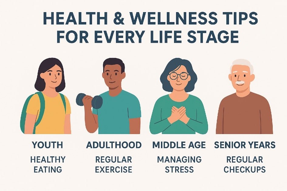 Health and wellness tips for every life stage from youth to senior years