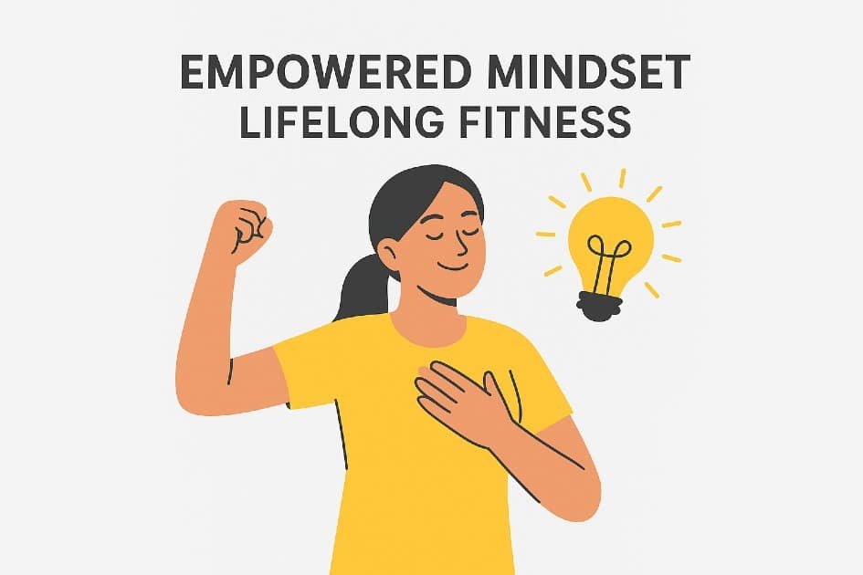 Empowered individual embracing a positive mindset for lifelong fitness