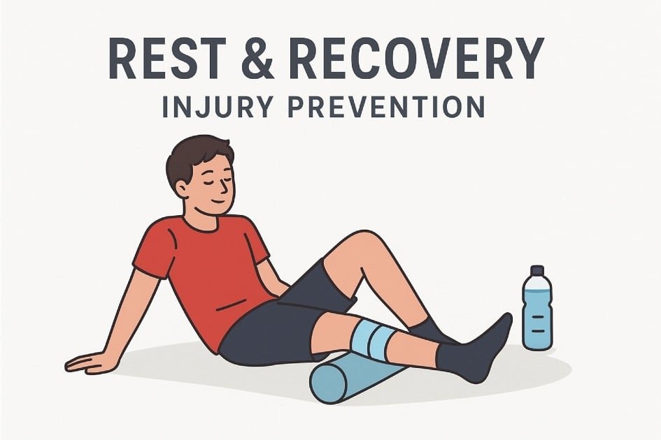 Athlete practicing proper recovery techniques to prevent injuries and enhance performance.