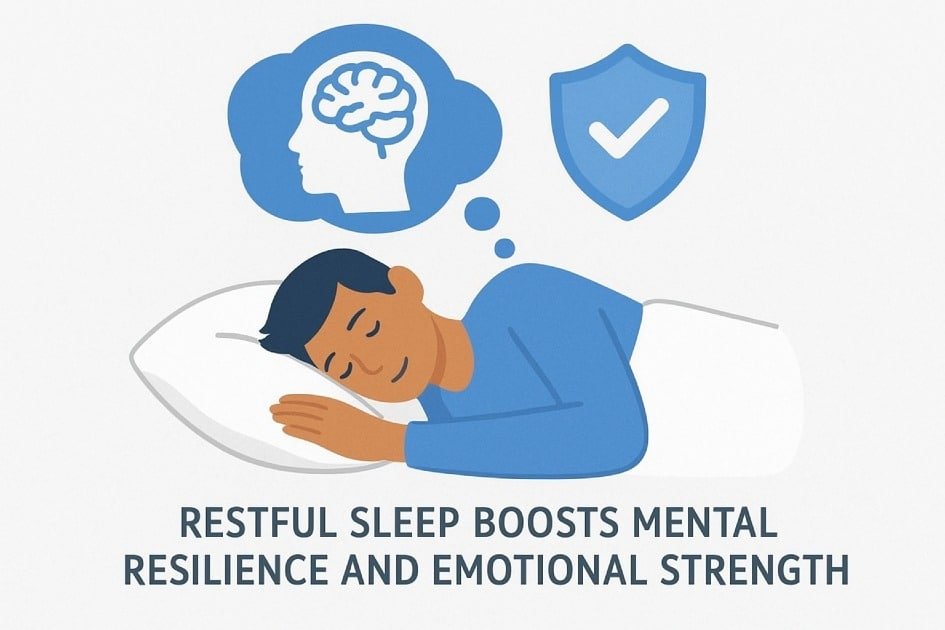 Restful sleep boosts mental resilience and emotional strength