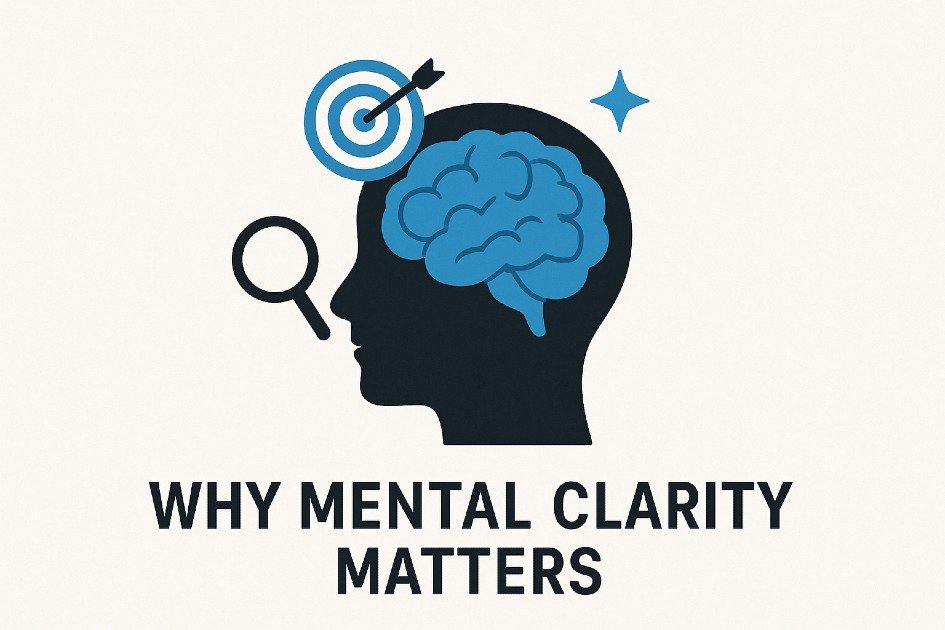 Focused mind concept showing the importance of mental clarity for productivity and well-being.