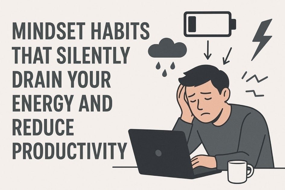 Mindset habits that silently drain your energy and reduce productivity