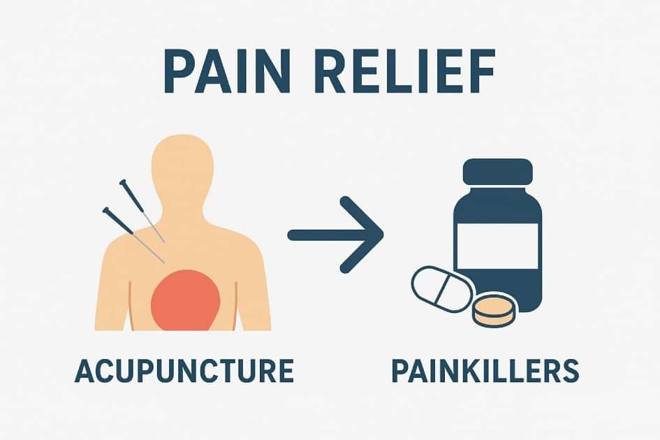 Comparison of pain relief with acupuncture and painkillers explained simply for better health decisions