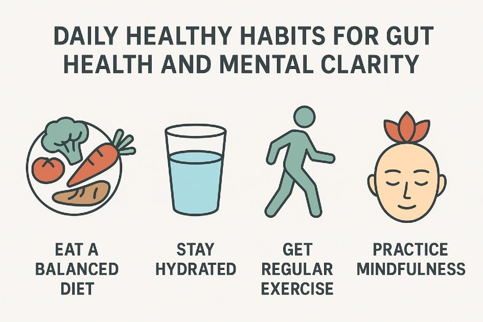 Daily healthy habits for gut health and mental clarity