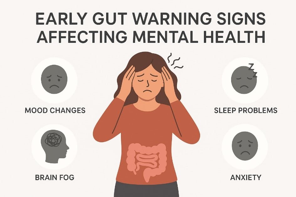 Early gut warning signs affecting mental health