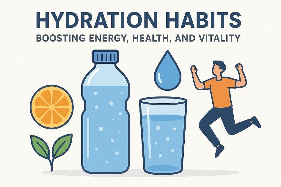 Refreshing hydration habits boosting energy, health, and vitality