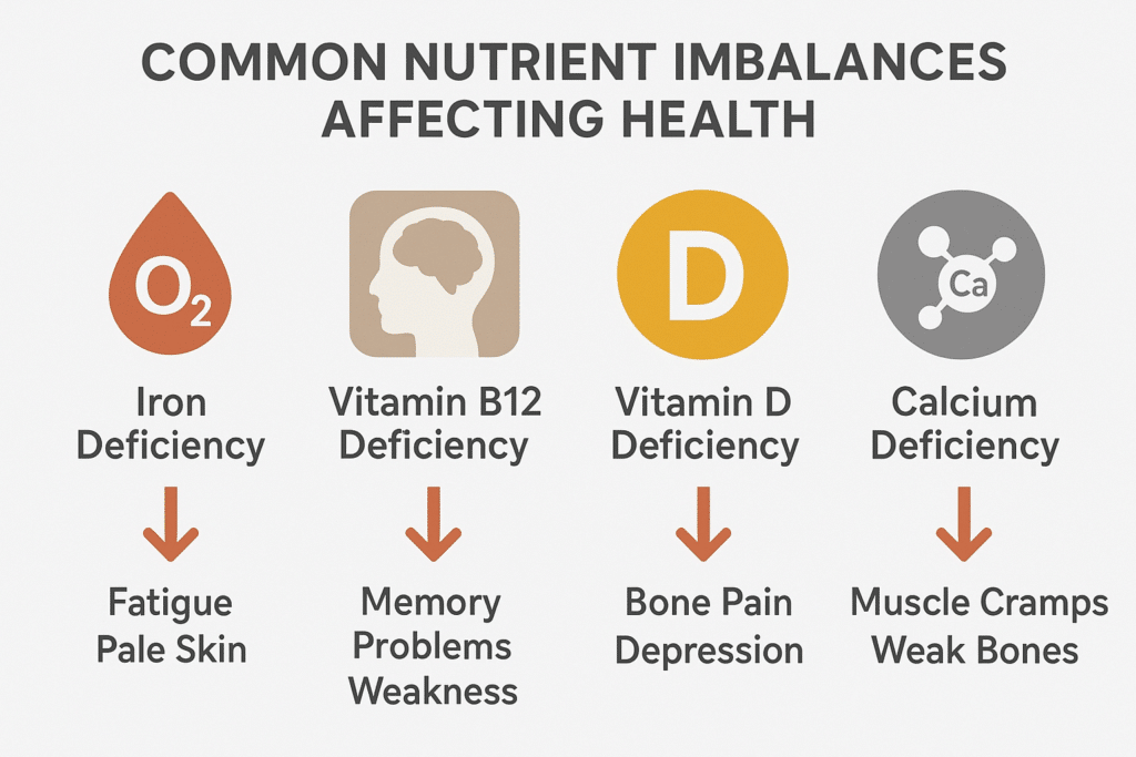 Common nutrient imbalances affecting health that often go unnoticed