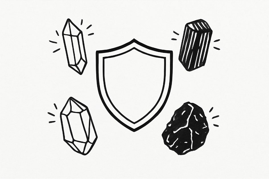 Top protective crystals to block negative and heavy energy