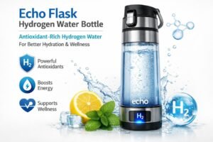Echo Flask Hydrogen Water Bottle delivering antioxidant-rich hydrogen water for better hydration and wellness