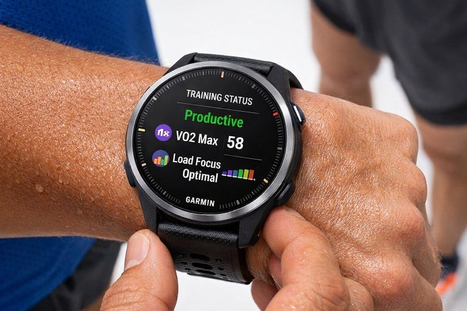Garmin Forerunner 970 smartwatch on wrist for runners and athletes