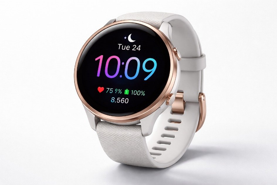 Garmin Venu 3 smartwatch highlighting sleek design and AMOLED display.