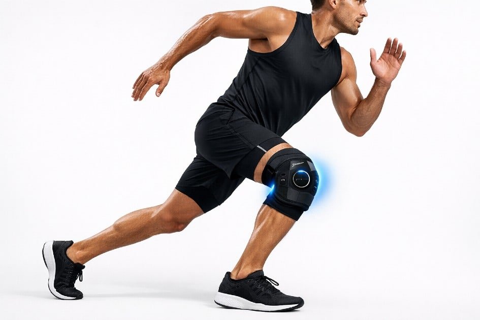 Athletes using Hyperice X2 knee device