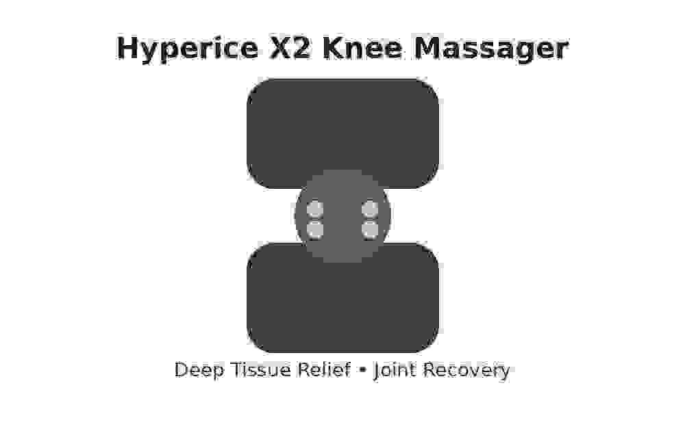 Hyperice X2 Knee massager providing deep tissue relief and improved joint recovery