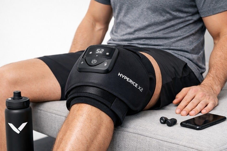 Knee recovery with Hyperice X2