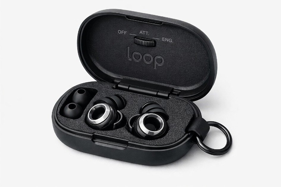 Loop Switch 2 earplugs ready for travel in protective case.