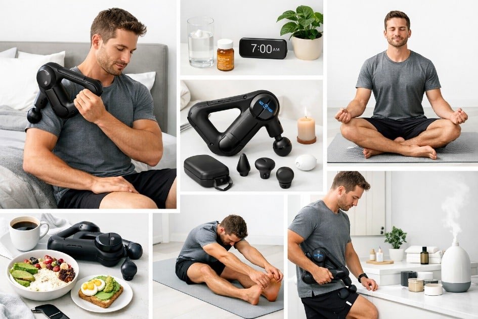 Morning routine with Theragun PRO Plus