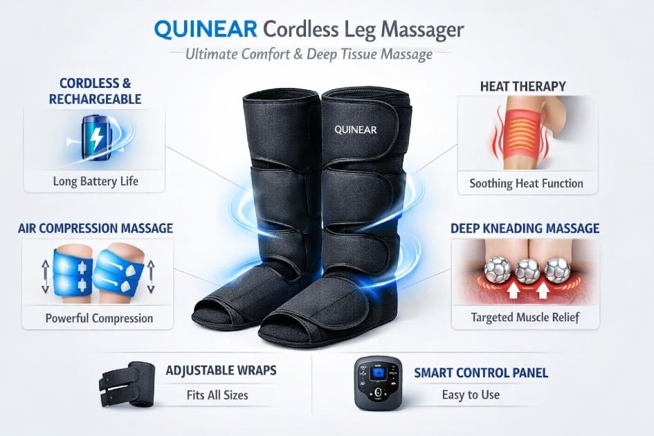 QUINEAR unique comfort and deep tissue features