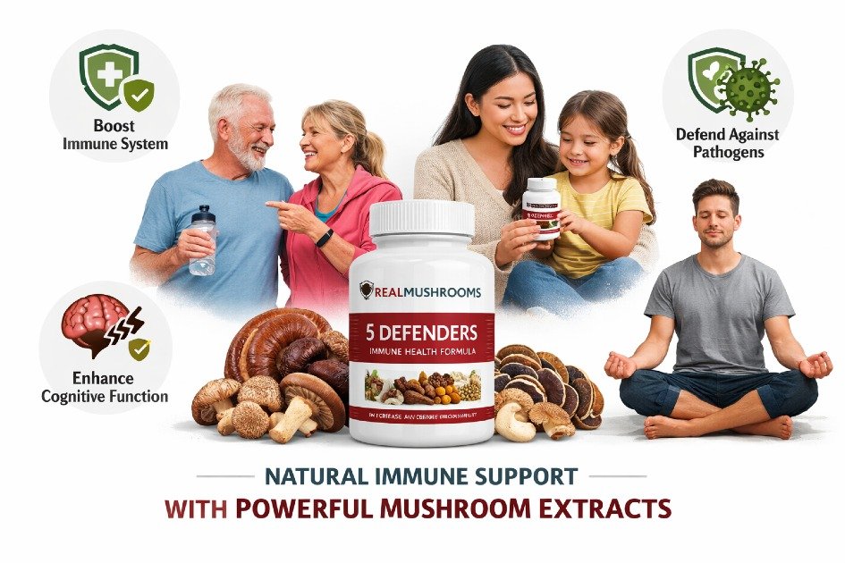 People seeking natural immune support considering Real Mushrooms 5 Defenders supplement