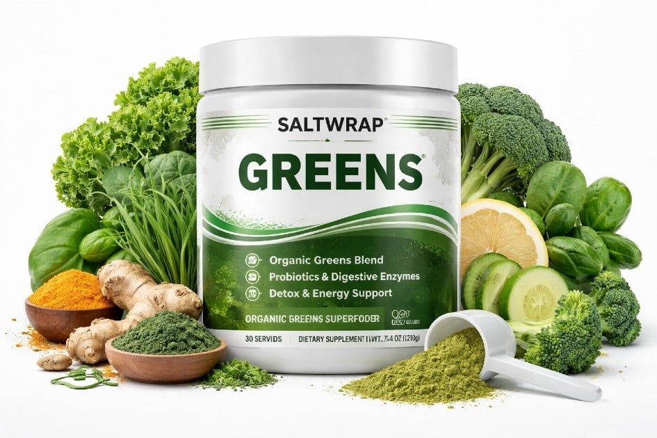 SaltWrap Adaptogen Greens supplement