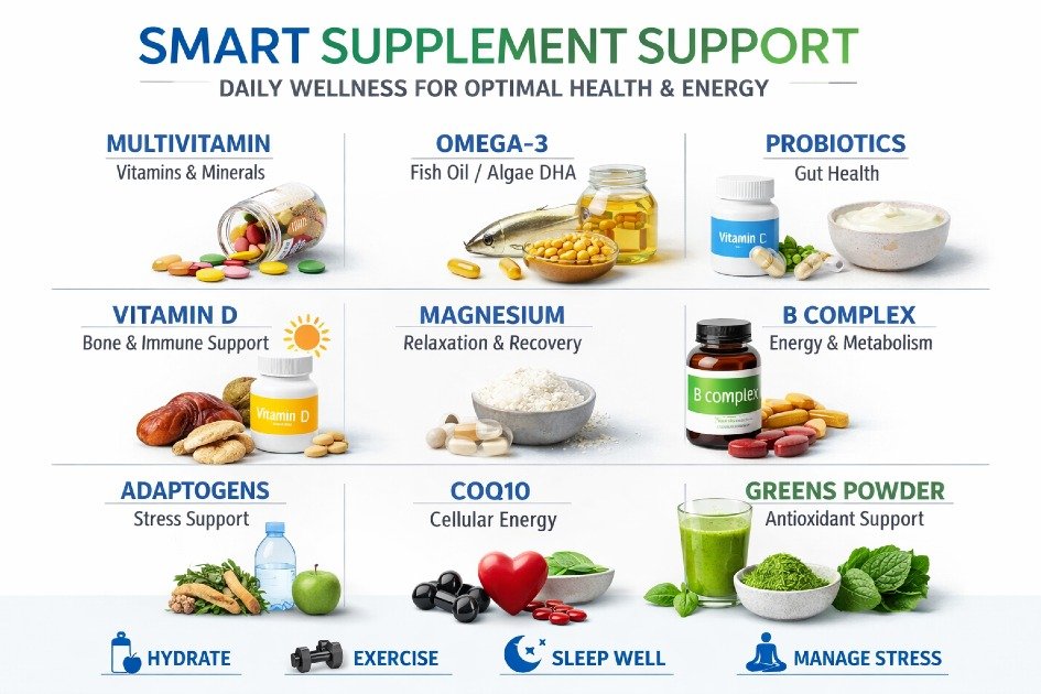 Daily smart supplement routine for optimal health and energy
