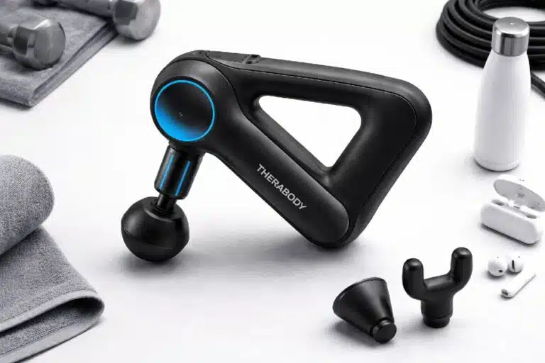 Therabody Theragun PRO percussive therapy device for deep muscle recovery and pain relief