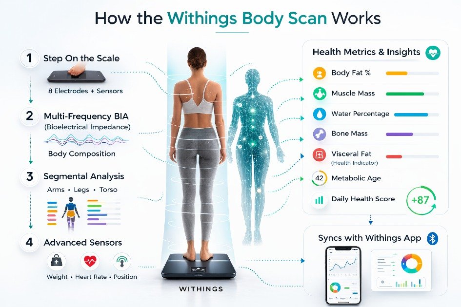 Withings Body Scan body composition analysis