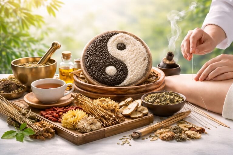 Traditional Chinese medicine practices restoring balance and natural health