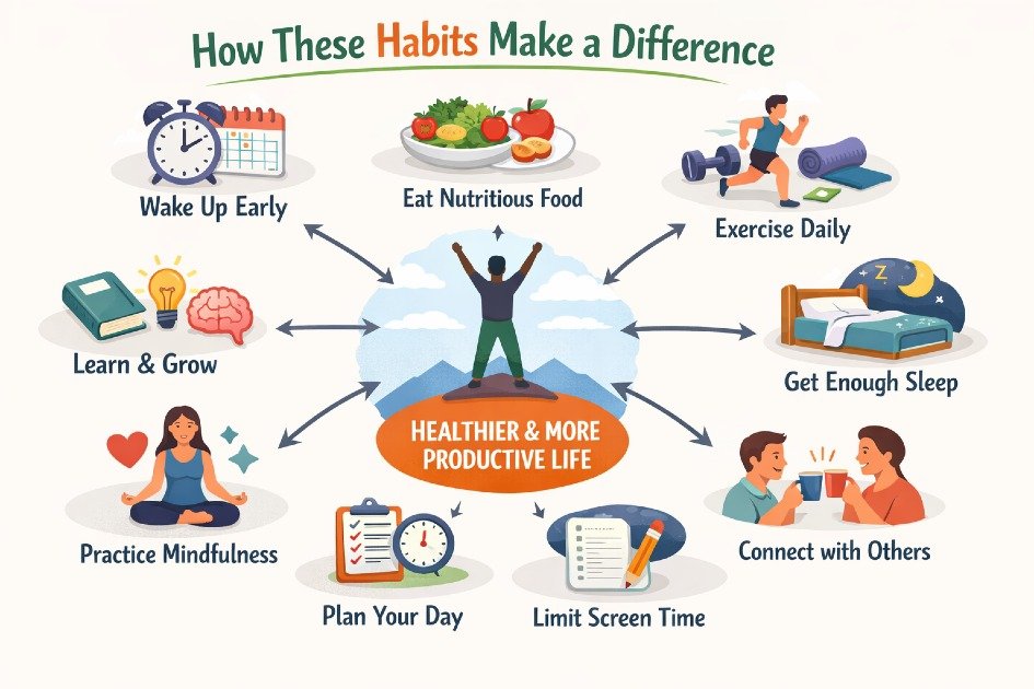 Daily habits shaping a healthier, more productive lifestyle