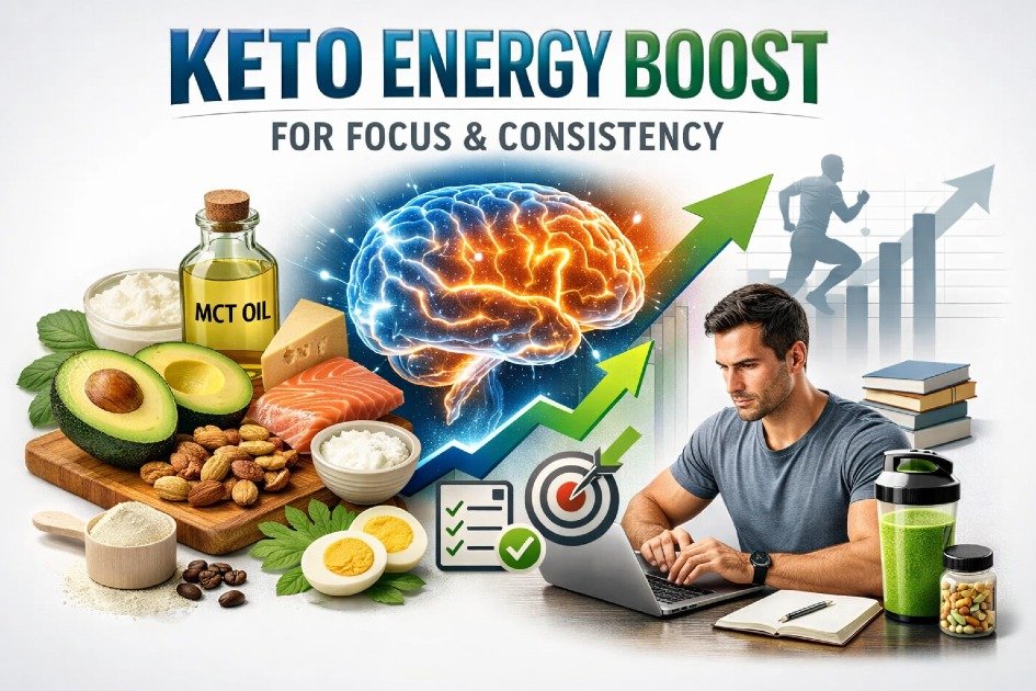 Keto diet energy boost for focus and consistent performance