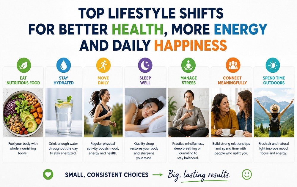 Lifestyle habits that boost health, energy, and daily happiness