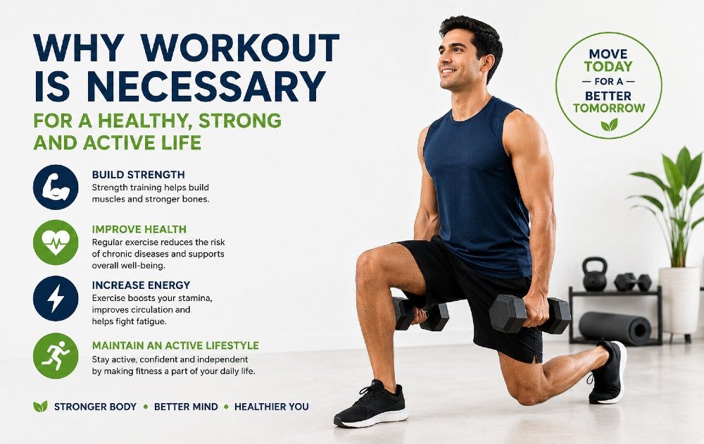 Person exercising regularly to build strength, improve health, increase energy, and maintain an active lifestyle.