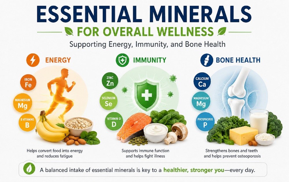 Essential minerals for overall wellness supporting energy, immunity, and bone health
